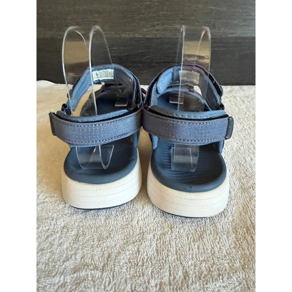 DREAM PAIRS Womrns Sport Sandals Blue Velkro Strap Cushioned Size 7.5